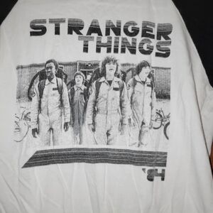 Black and White Stranger Things Short Sleeve Tee